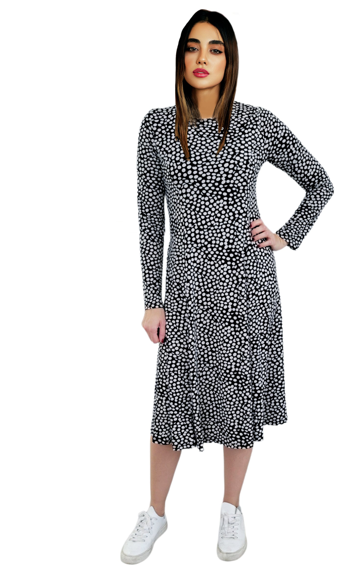 Flowy Polka Dots Dress