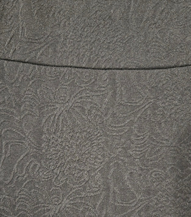 Fit and Flair Black Jacquard Dress