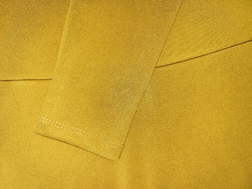 Fit and Flair Mustard Ponti Dress