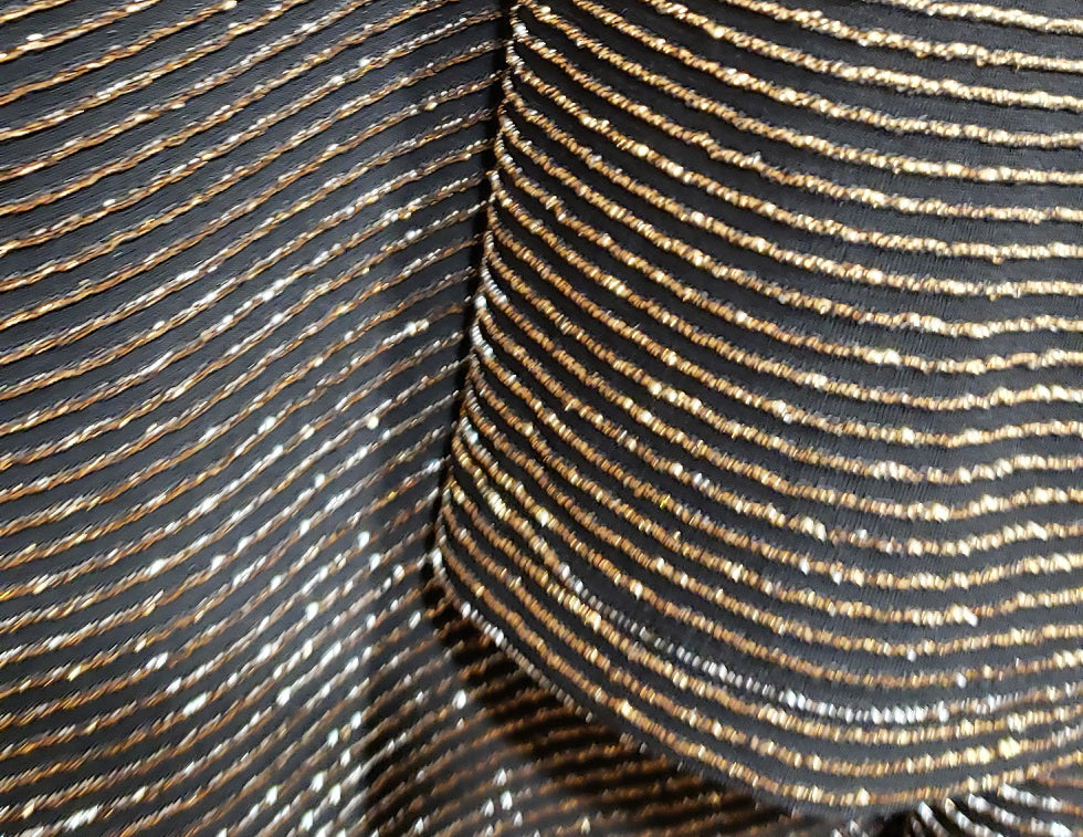 Flowy Dress with Gold Lurex