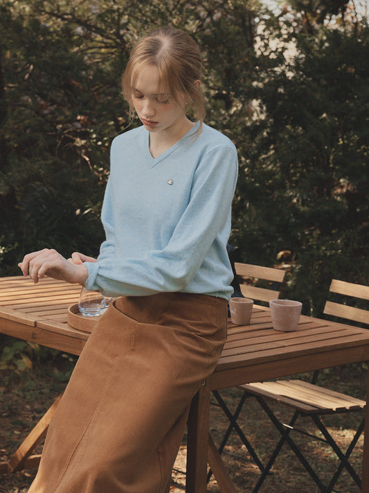 [TWEE] Tudet Corduroy Maxi Long Skirt